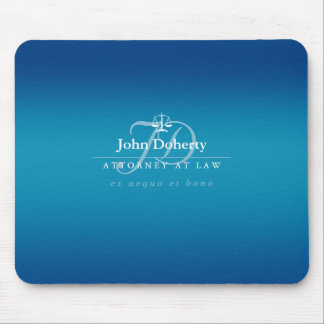 Classy Scales of Justice | Blue Mouse Pad