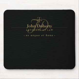Classy Scales of Justice | Gold Mouse Pad