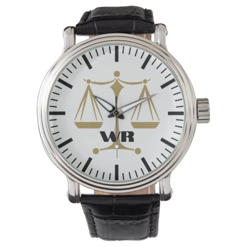 Classy Scales of Justice  Law Best Gifts Watch