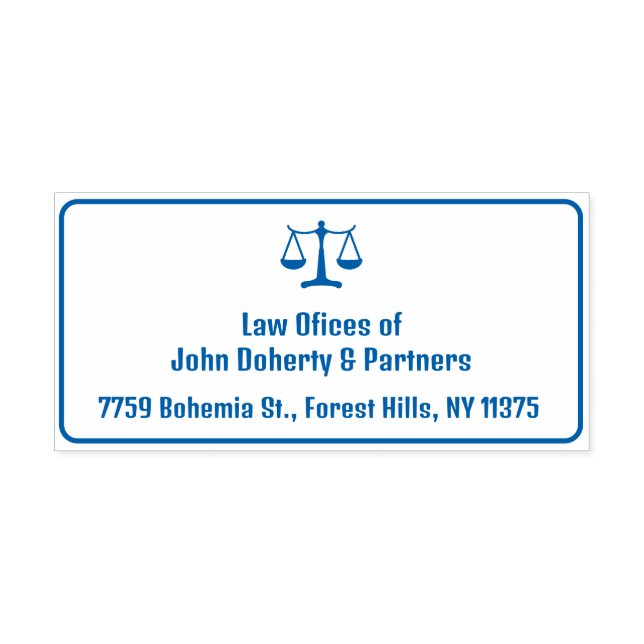 Classy Scales of Justice | Law Office Self-inking Stamp (Design)