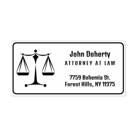 Classy Scales Of Justice | Law Office Self-inking Stamp
