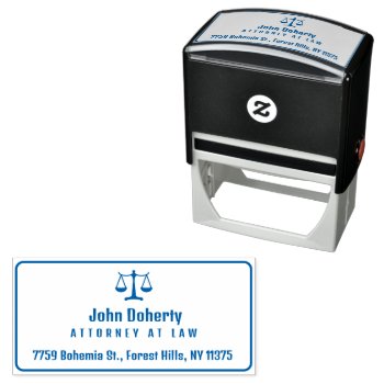 Classy Scales Of Justice | Law Office Self-inking Stamp by wierka at Zazzle