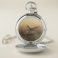Classy Scales of Justice | Lawyer Best Gifts Pocket Watch