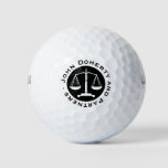 Classy Scales Of Justice | Professional Lawyer Golf Balls at Zazzle
