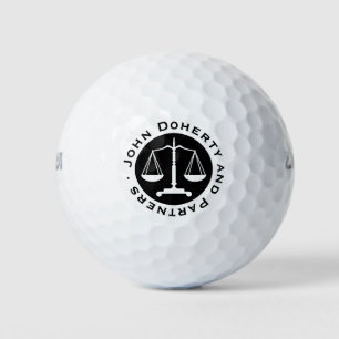 Classy Scales of Justice Professional Lawyer Golf Balls