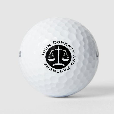 Classy Scales Of Justice | Professional Lawyer Golf Balls