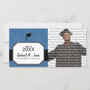 Classy School Graduation Photo Announcement Cards
