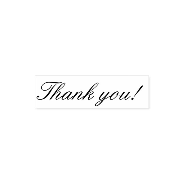 Classy Script Thank You Self-inking Stamp (Design)