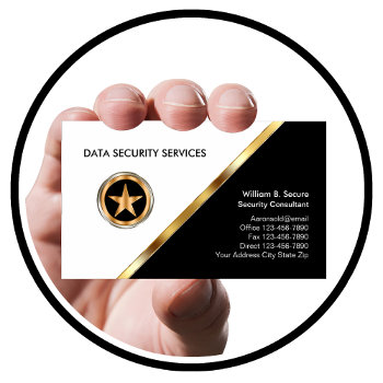 Classy Security Business Cards by Luckyturtle at Zazzle