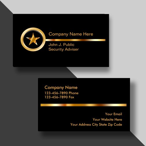 Security Business Cards