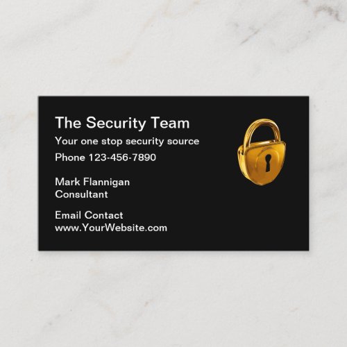 Classy Security Services Business Card