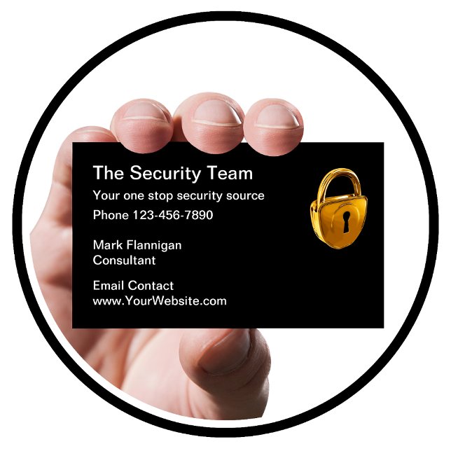Classy Security Services Business Card (Creator Uploaded)