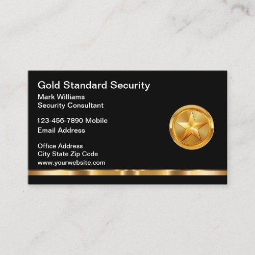 Classy Security Services Lux Business Cards