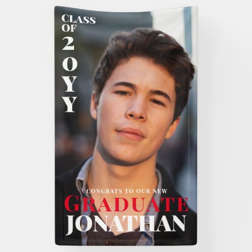 Classy Serif Graduation Banner