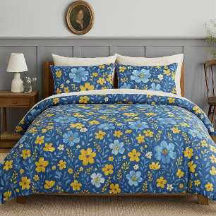 Classy Shabby Chic French Floral Art Pattern Duvet Cover