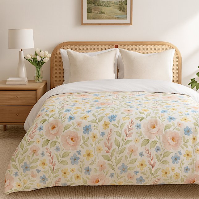 Classy Shabby Chic French Floral Art Pattern Duvet Cover (Creator Uploaded)