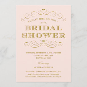 CLASSY SHOWER BRIDAL SHOWER INVITATION