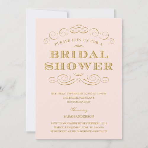 CLASSY SHOWER | BRIDAL SHOWER INVITATION