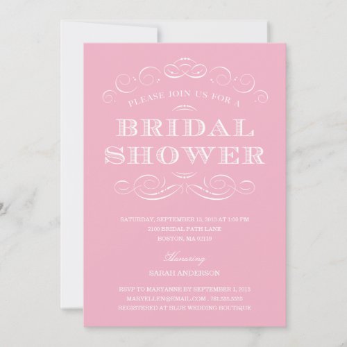 CLASSY SHOWER | BRIDAL SHOWER INVITATION