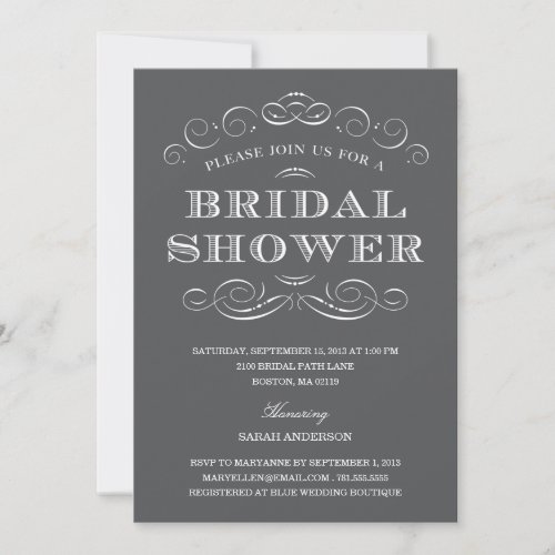 CLASSY SHOWER | BRIDAL SHOWER INVITATION