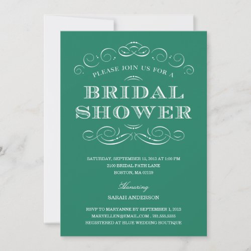 CLASSY SHOWER | BRIDAL SHOWER INVITATION