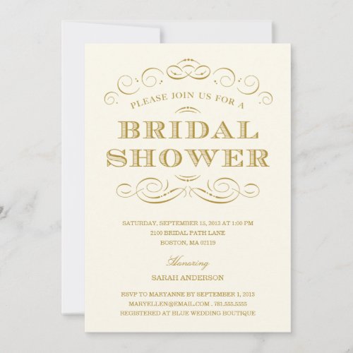CLASSY SHOWER | BRIDAL SHOWER INVITATION