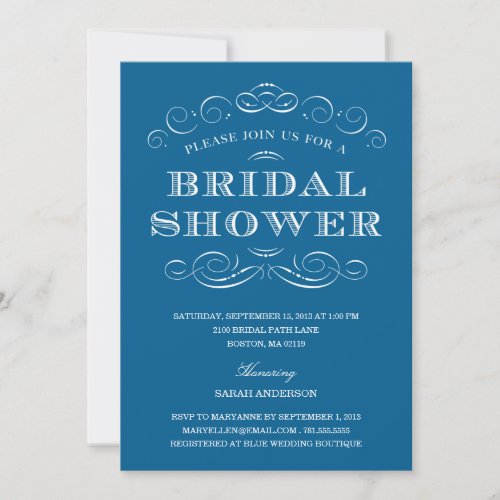 CLASSY SHOWER | BRIDAL SHOWER INVITATION