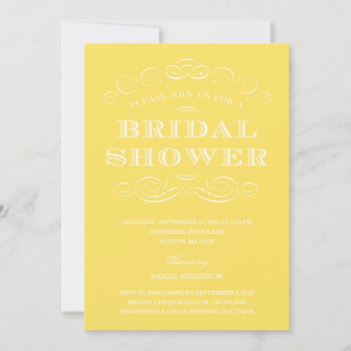 CLASSY SHOWER | BRIDAL SHOWER INVITATION