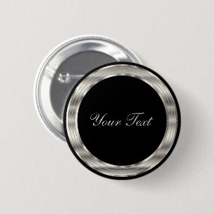 Classy Silver and Black Template Button