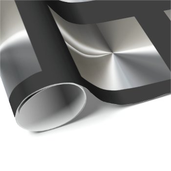 Classy Silver And Black Wrapping Paper by idesigncafe at Zazzle