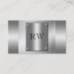 Classy Silver Metal Indestructible Business Cards at Zazzle