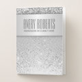 Classy Silver Metallic Elegant Pocket Folder | Zazzle
