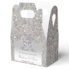 Classy Silver Sequins Bow Diamond