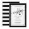 Classy Simple Black & White Heart Wedding