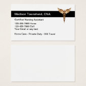 Classy Simple Certified Nursing Assistant (Front & Back)