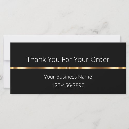 Classy Simple Customer Thank You Cards Design