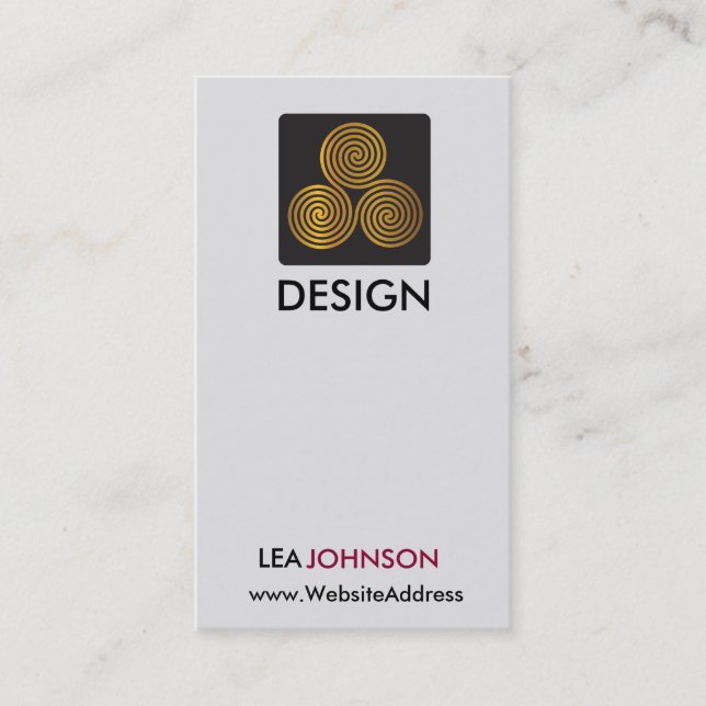 Classy Simple Logo Business Card (Front)