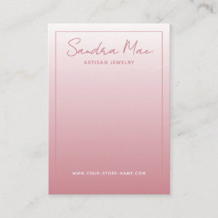 Classy Simple Minimalist Jewelry Display Card