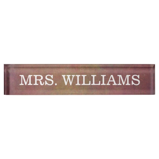 Classy + Simple Professional Desk Name Plate (Front)