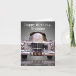 Classy Sleek Cadillac Happy Birthday Grandpa Card<br><div class="desc">A classy 1940's Cadillac birthday card that can be changed to the person in your life who loves old cars.</div>