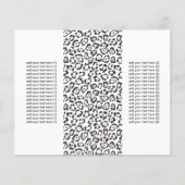 Classy Snow Leopard Print Tri-Fold Flyers (Front)