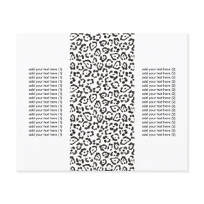 Classy Snow Leopard Print Tri-Fold Flyers