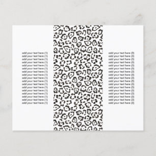 Classy Snow Leopard Print Tri-Fold Flyers