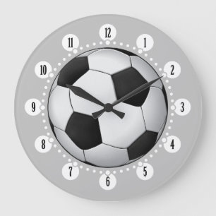 Classy Soccer Ball Cool Gifts Large Clock