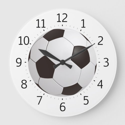 Classy Soccer Ball  Cool Gifts Large Clock