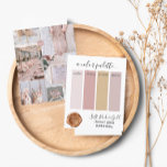 Classy Soft Pink Gold Wedding colors Palette Card<br><div class="desc">Classy Soft Pink Gold Wedding colors Palette Card 2024</div>