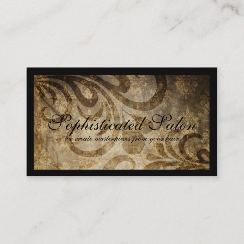 Classy Sophisticated Designer Salon Business Cards