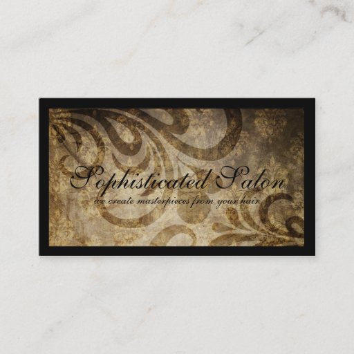 Customizable Classy Sophisticated Designer Salon Business Cards