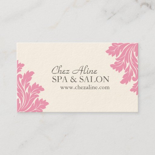 Customizable Classy Spa and Salon Business Card