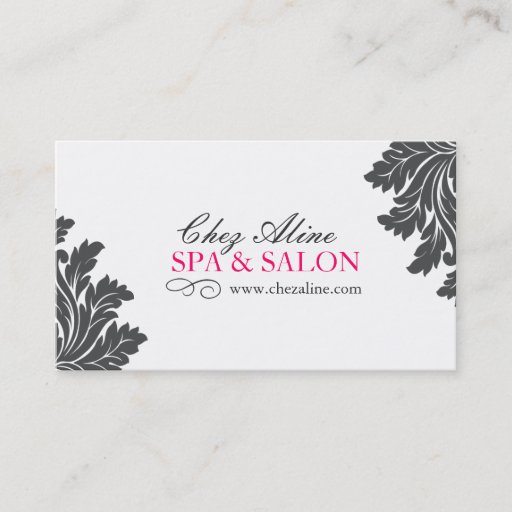 Customizable Classy Spa and Salon Business Card